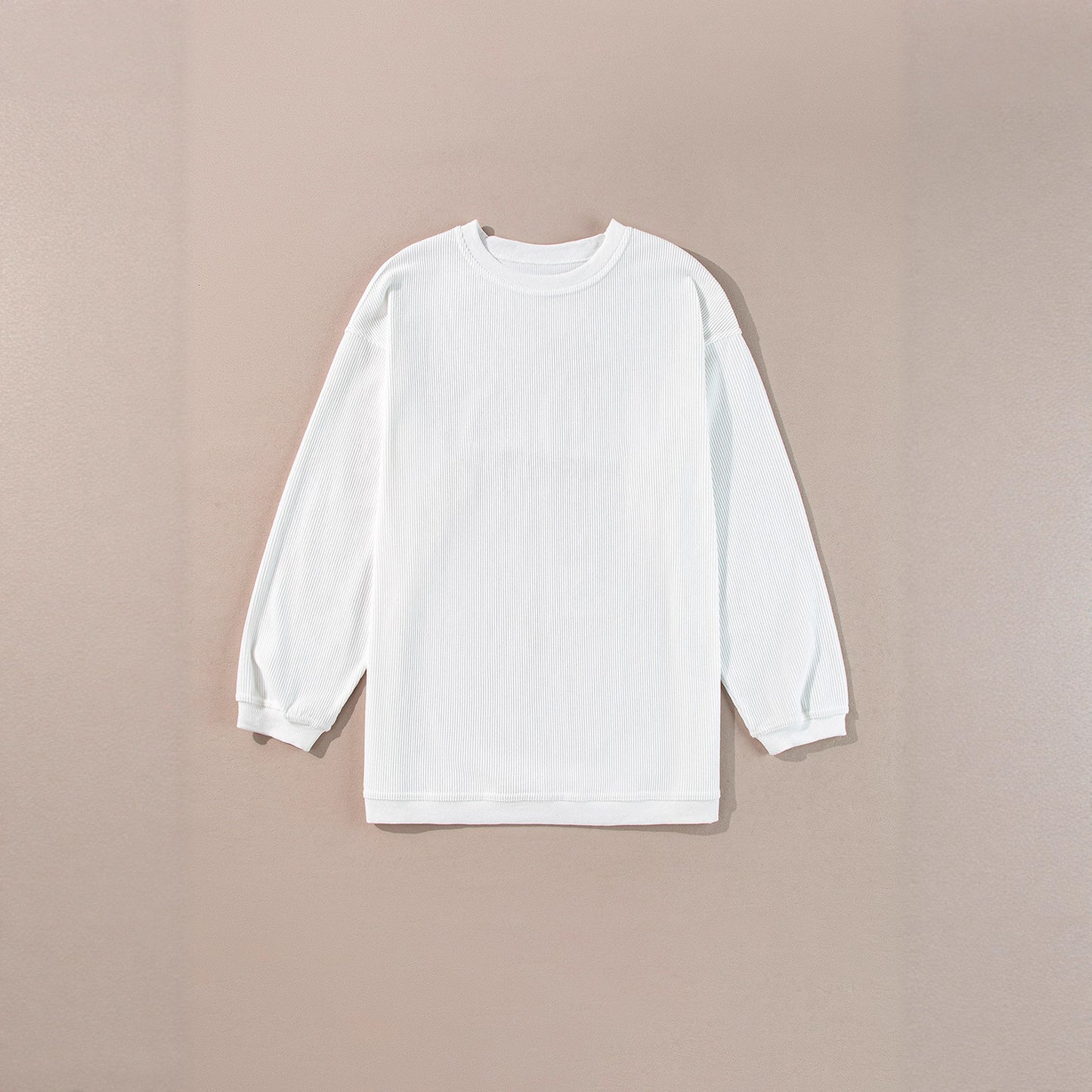 Casual Letter Loose Long-sleeved Sweater Round Neck Pullover