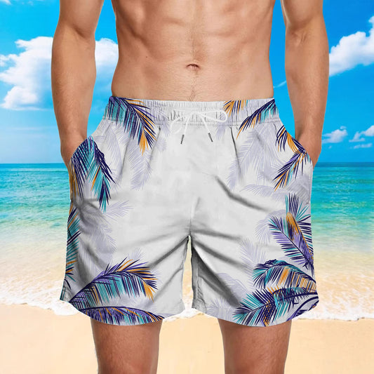 Fashion Men's 3D Digital Printing Beach Pants