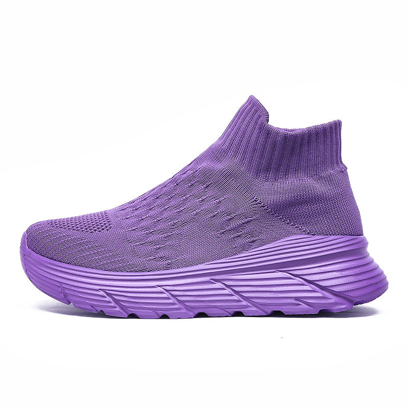 New Fly-knit Socks Shoes Breathable Lightweight