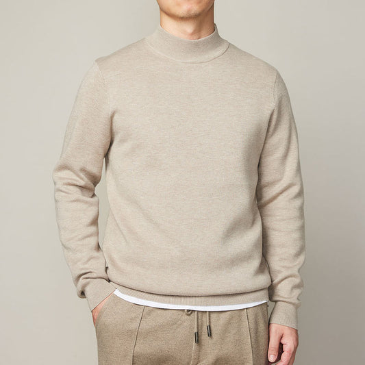 Autumn And Winter Mock Neck Sweater Men's Undershirt