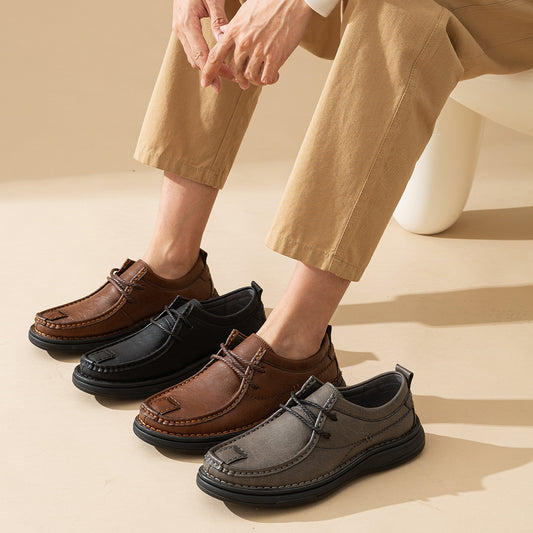 Business Casual Shoes Formal Wear Soft Bottom Lace Up Low Top