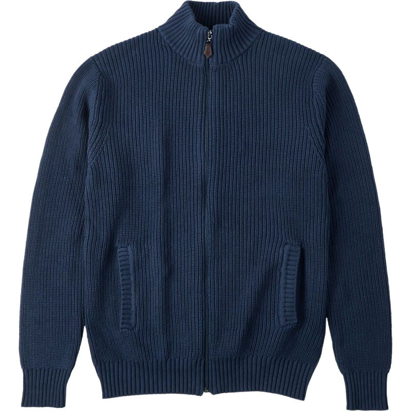 Men's Half-high Collar Cardigan Sweaters Slim Jacket