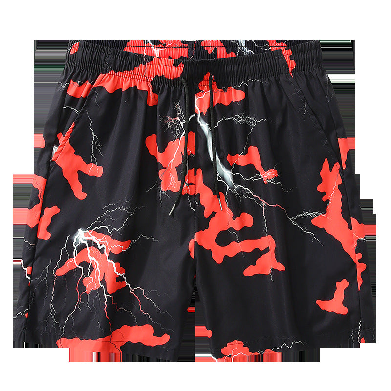 Fashion Men's 3D Digital Printing Beach Pants