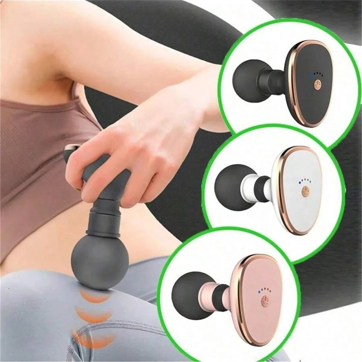 Electric Massage Gun Portable Mini Neck Back Massage Gun Deep Tissue Vibration Relief Massager Fitness for Muscle Relaxatio
