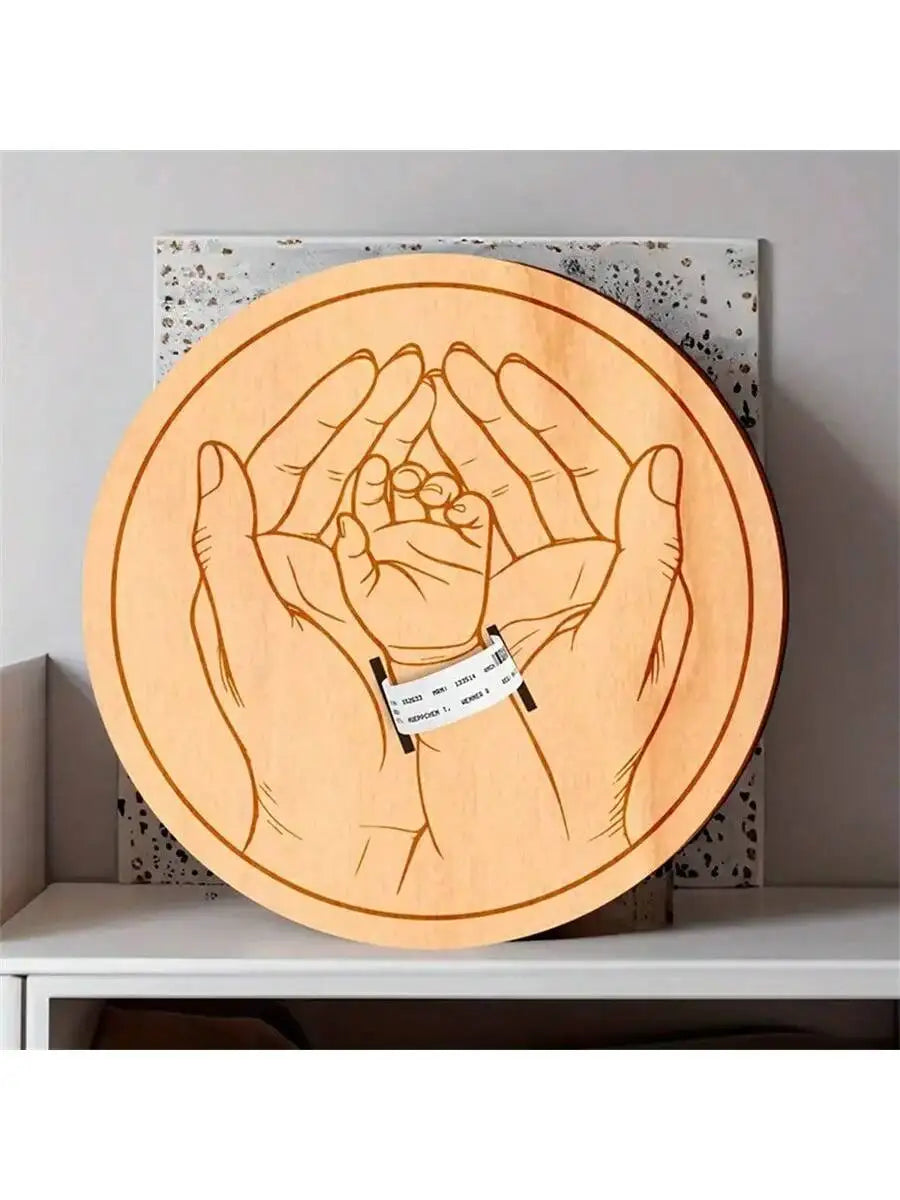 Newborn Hospital Engraved Keepsake Holder Personalized Baby Gift Memorial Pregnancy Wristband For Mother's Day & Father's Day