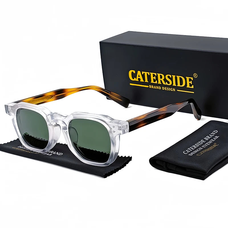 CATERSIDE New Retro Punk Men Sunglasses Square Personalized Design Glasses Women's Fashion Party Business Glasses Festival Gift