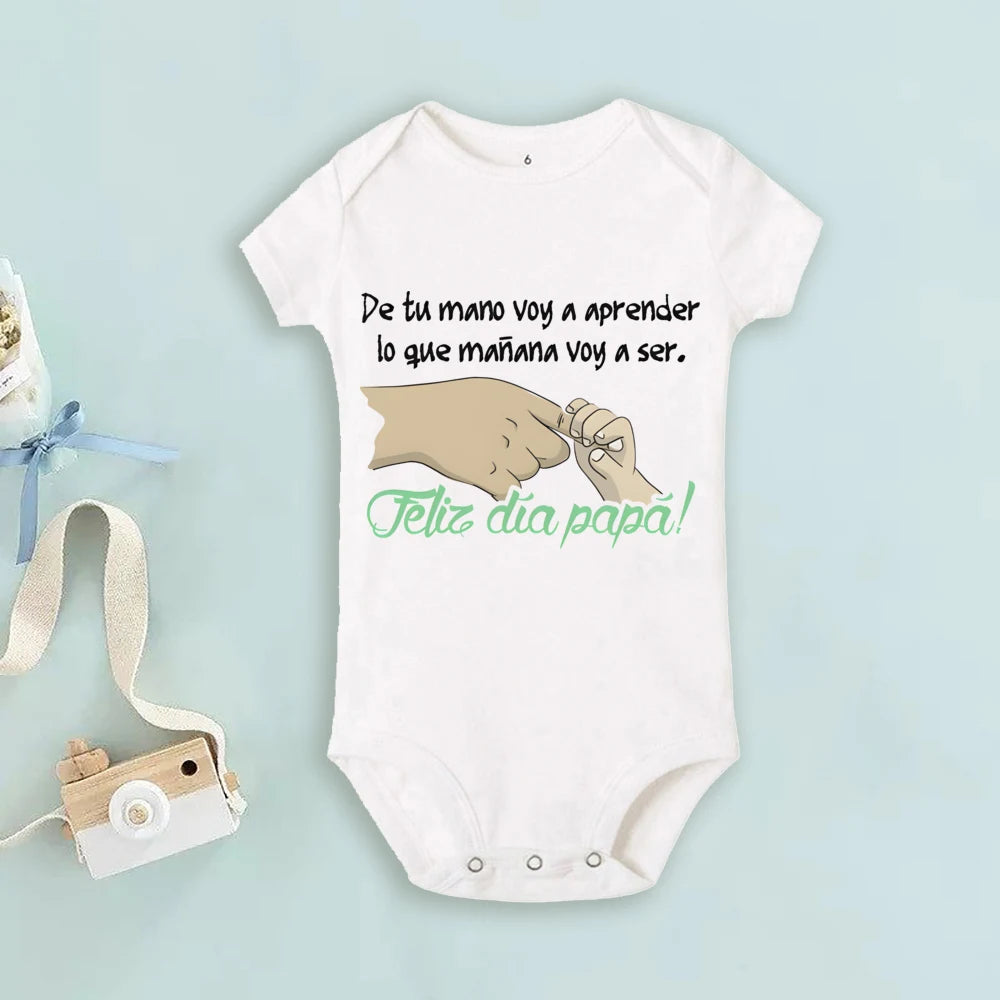 Father's Day Baby Bodysuit Becoming The Same Person As My Dad Print Infant Romper Boys Girls Clothes Fathers Day Bodysuits Gifts
