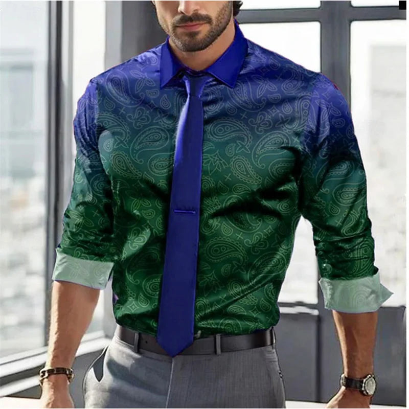 Large Size Men's Casual Shirt Business Summer Spring Autumn Lapel Long Sleeve 12 Colors S-5XL Fast Shipping 2024 Men's Shirt