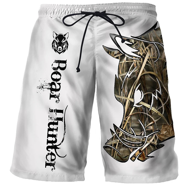 Cool Tiger Lion Wolf Summer Swimwear Shorts Comfortable Surf Board Shorts Quick Dry Swimsuit Sport Trunks Men's Beach Shorts Boy