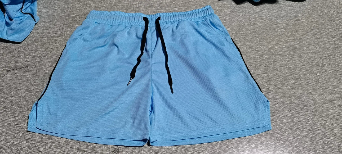 2023 Sports Trendy Men's Pants Summer Men's Sports Plus Size Mesh Breathable Shorts Running Beach Pants