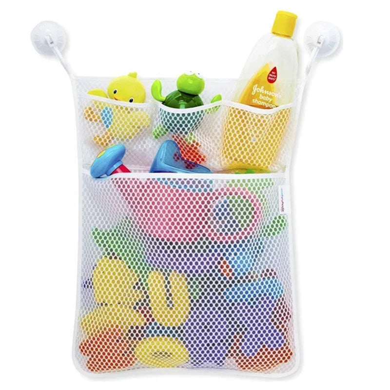 Baby Bath Toys Organizer Quick Dry Toddlers Mesh Net Bag for Bathroom Toy Storage Cartoon Shape Sand Beach Toys Storage Holder