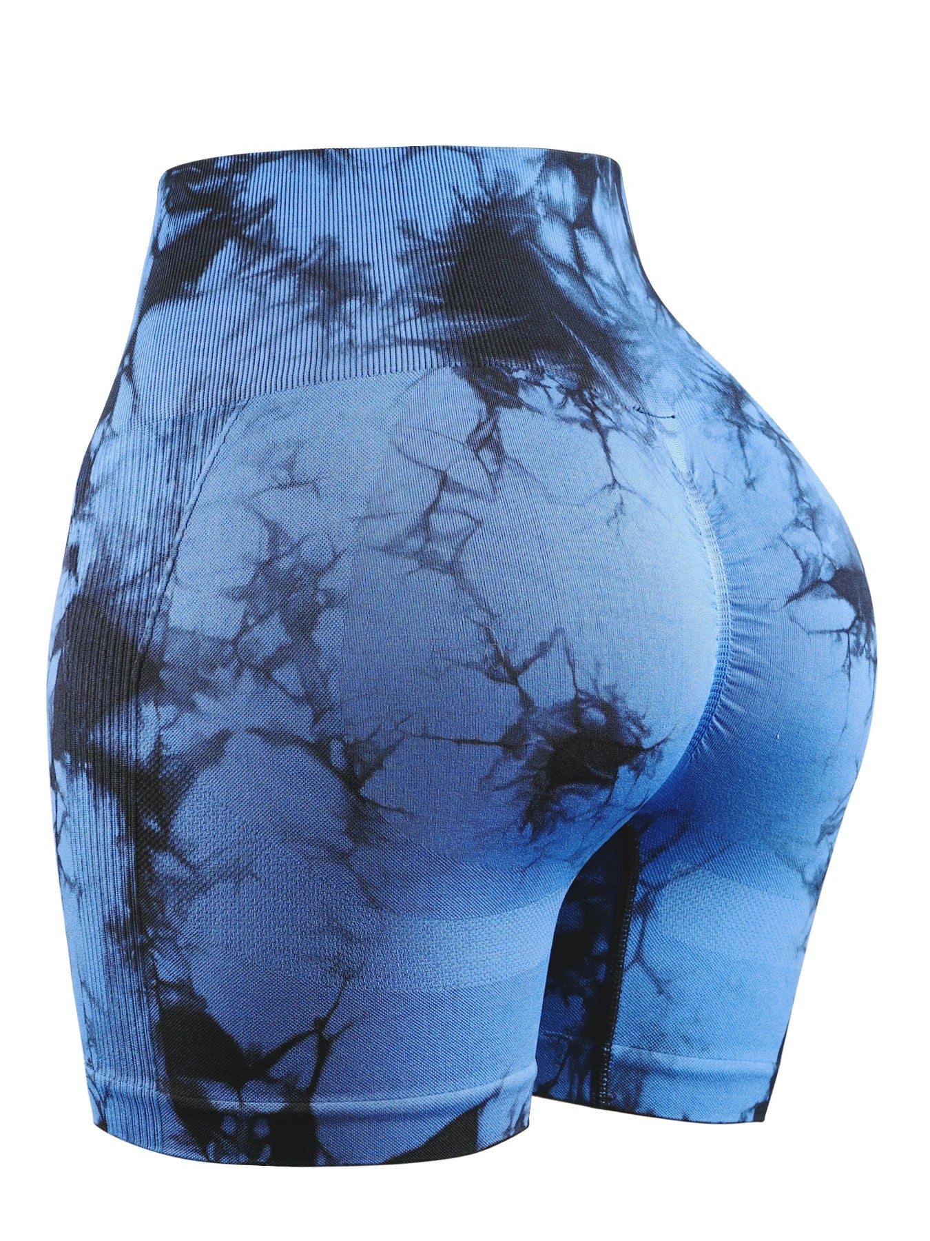 Women's Tie-Dye Yoga Shorts Leggings For High Waist Seamless Cycling Jogging Fitness Push Up Sports Gym Shorts Pants