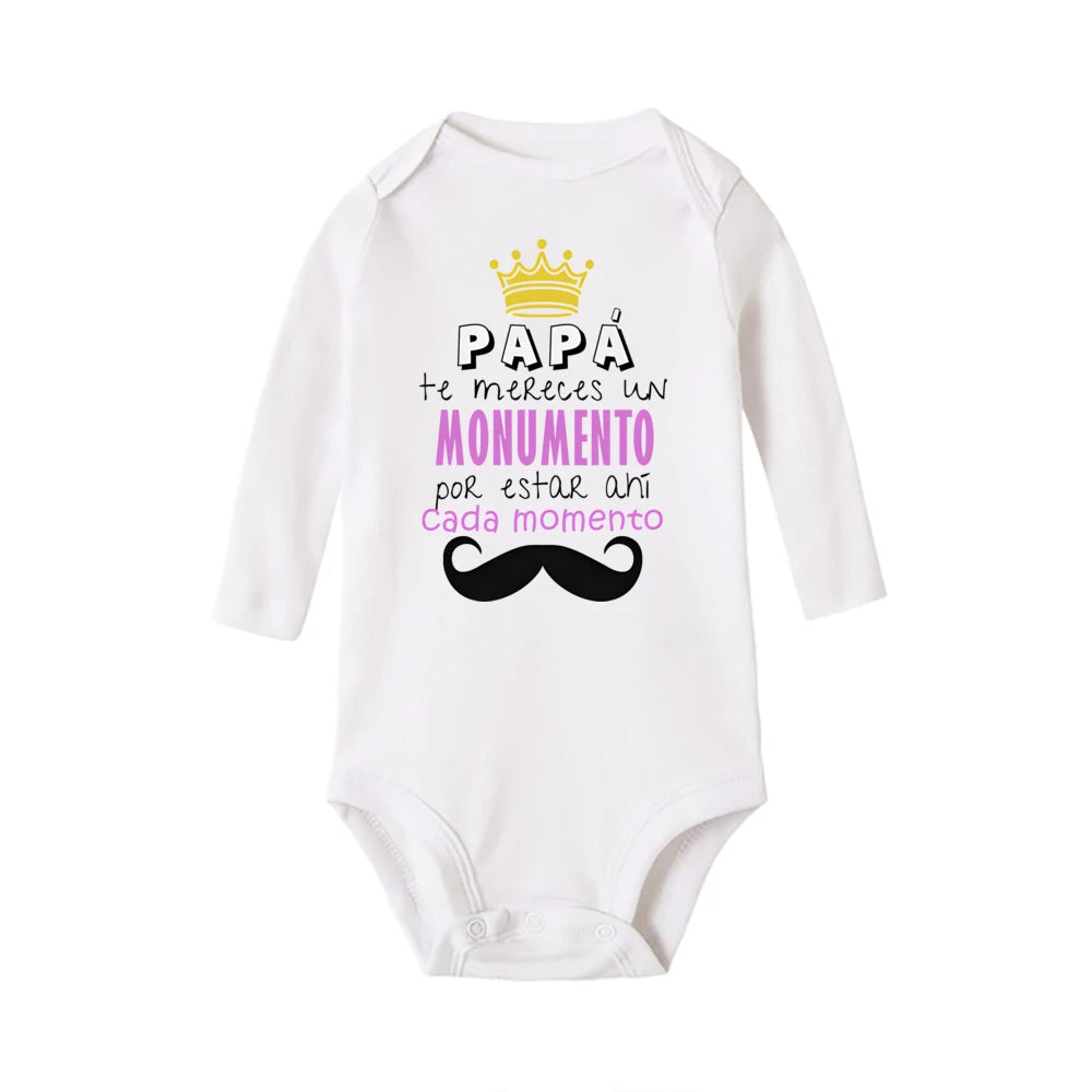 You Did A Great Job Dad Print Baby Romper Father's Day Toddler Bodysuits Girl Boy Clothing Fathers Day Baby Gift Clothes