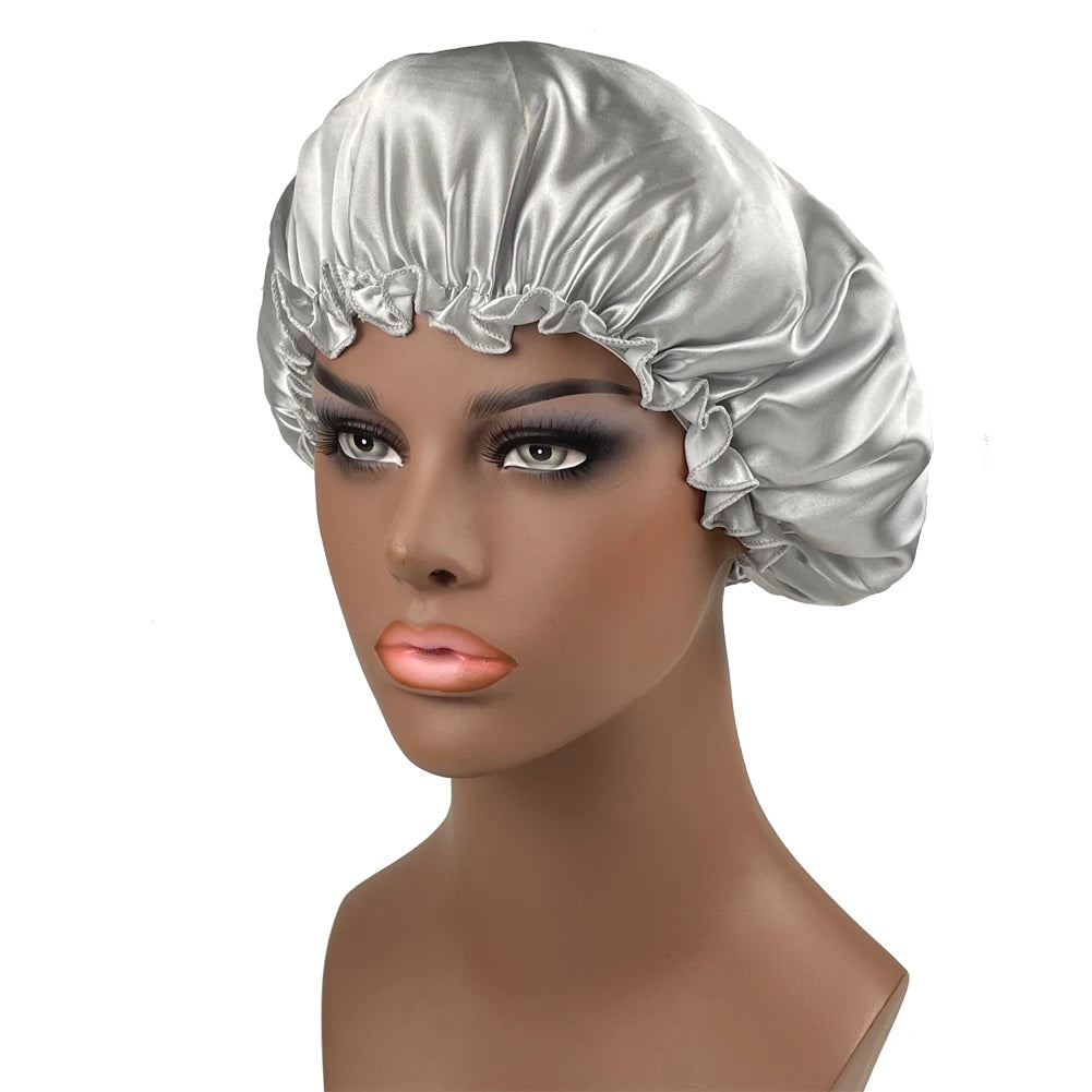 High Quality Satin Bonnet Soft Beanie Hat Bonnet For Women Shower Cap Sleeping Night Cap Chemo Cap Wonen Hat