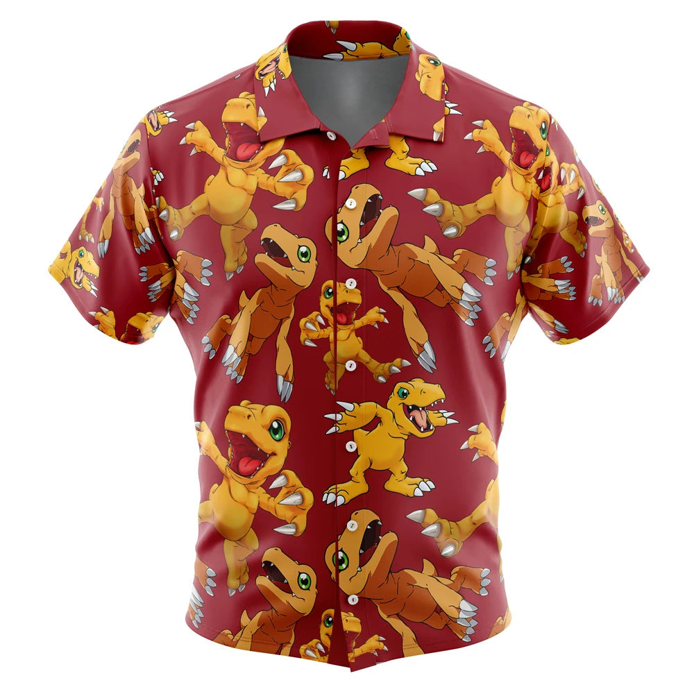 Tri Force Zelda Button Up Hawaiian ShirtFashion Trend Breathable Loose Versatile Casual Sports Summer Men