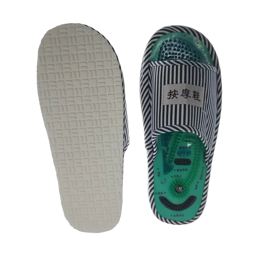 Acupuncture Foot Massage Slippers Health Shoe Shiatsu Magnetic Sandals Acupuncture Healthy Feet Care Massager Magnet Shoes