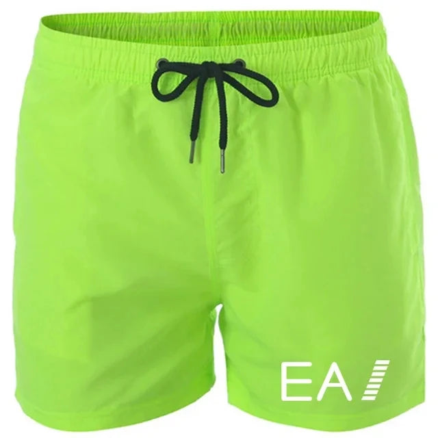 2024 summer beach shorts men's quick-drying casual shorts men's shorts drawstring pocket surf beach summer new style