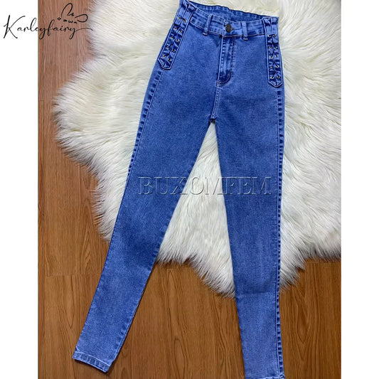 Fashion Sexy High Waist Slim Fit  Jeans for Women 2024 New Version Zipper Fly Perfect Hip to Body Adjustable Butt Lifter Pants