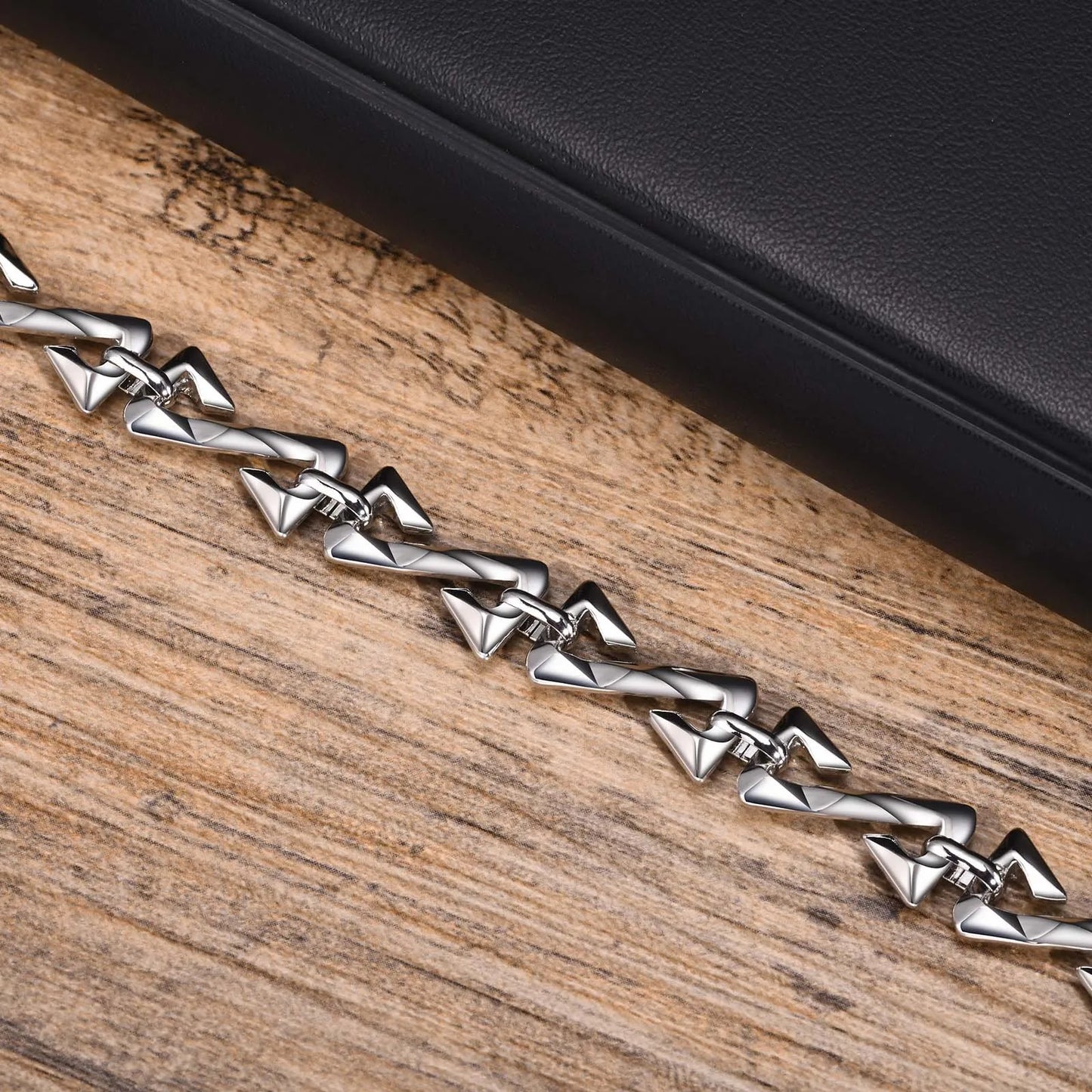 Mprainbow Mens Letter Z Shaped Chain Necklaces for Boys,Valentine's Father's Day Birthday Party Gifts for Him Jewelry