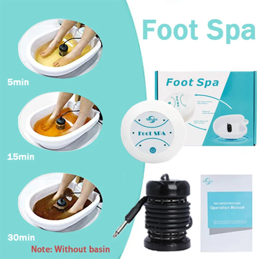Foot Detox Ionic Spa Machine Footbath Spa Detoxification Massager Mini Foot Bath Without Basin Therapy Arrays Aqua Massage Tools