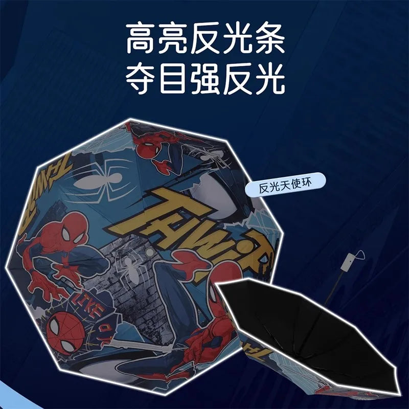 Marvel Children's Umbrella Boys Girls Kids Student Baby Cartoon Spider-Man Captain America Sunscreen Umbrella Elsa Girl Umbrella