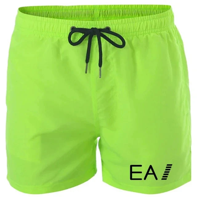 2024 summer beach shorts men's quick-drying casual shorts men's shorts drawstring pocket surf beach summer new style