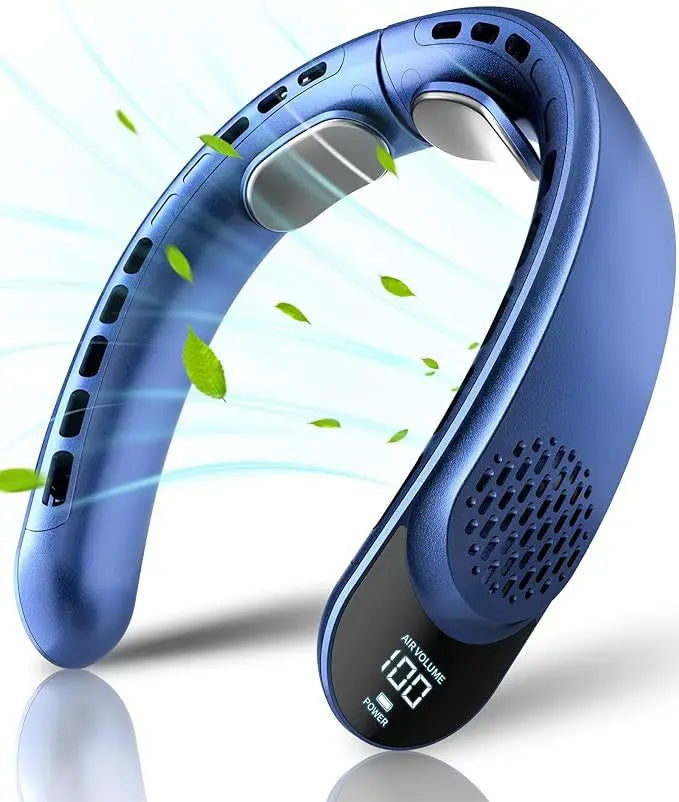 Bladeless Neck Fan,4 Turbo Portable Neck Fan,4000Mah Battery Operated, 360° Cooling Airflow,For Home,Office,Travel