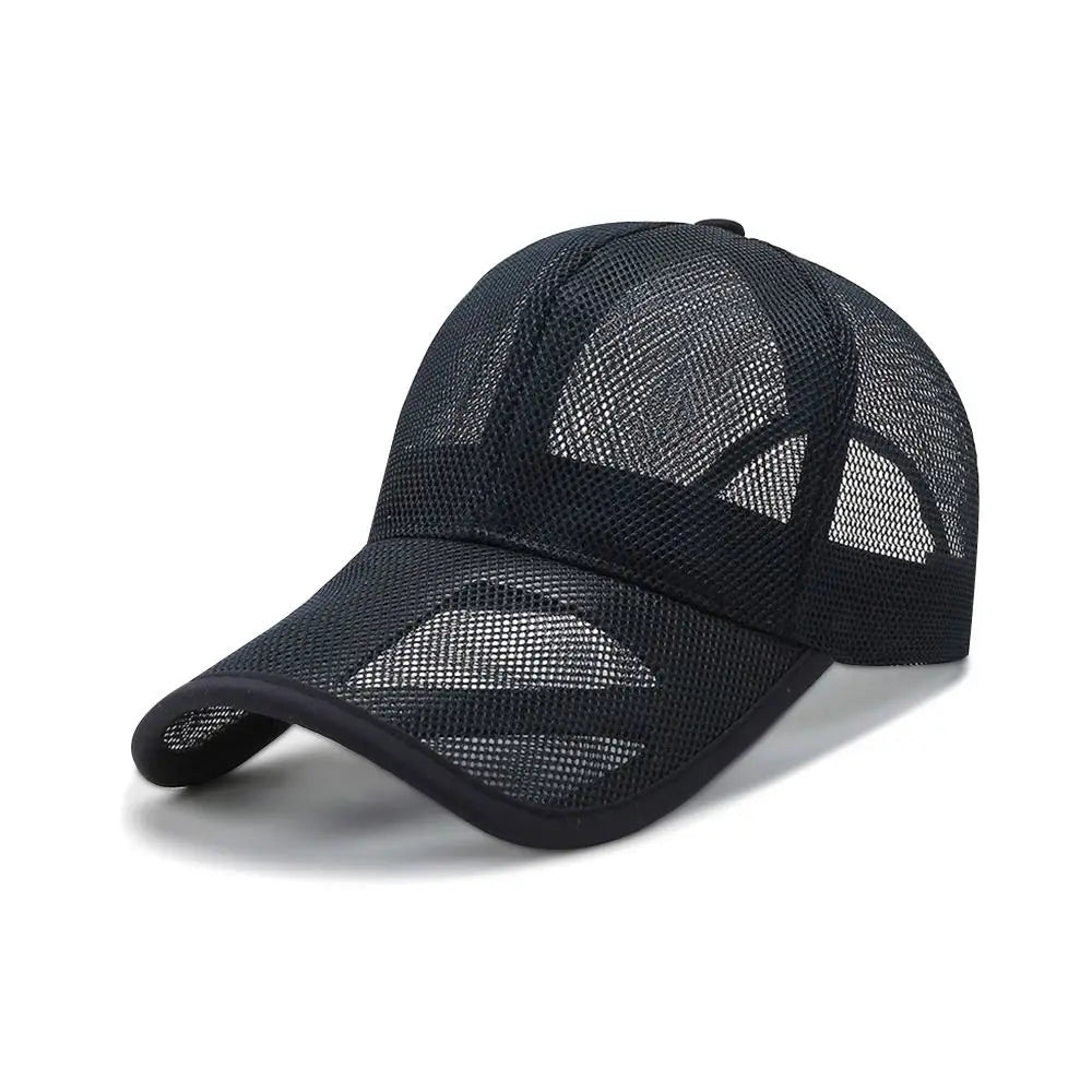 Breathable Fashion Adjustable Full Mesh Hats Baseball Cap Sun Protection Caps Summer Sunscreen Fashion Hats
