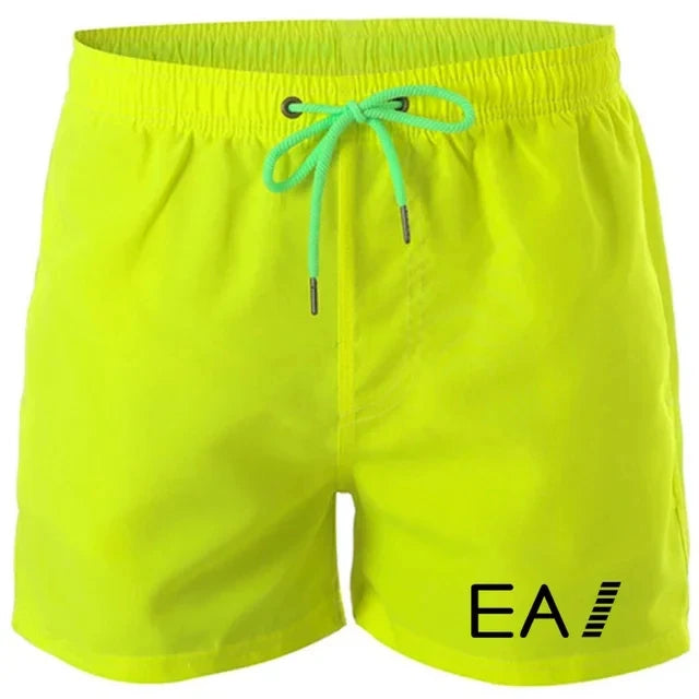 2024 summer beach shorts men's quick-drying casual shorts men's shorts drawstring pocket surf beach summer new style