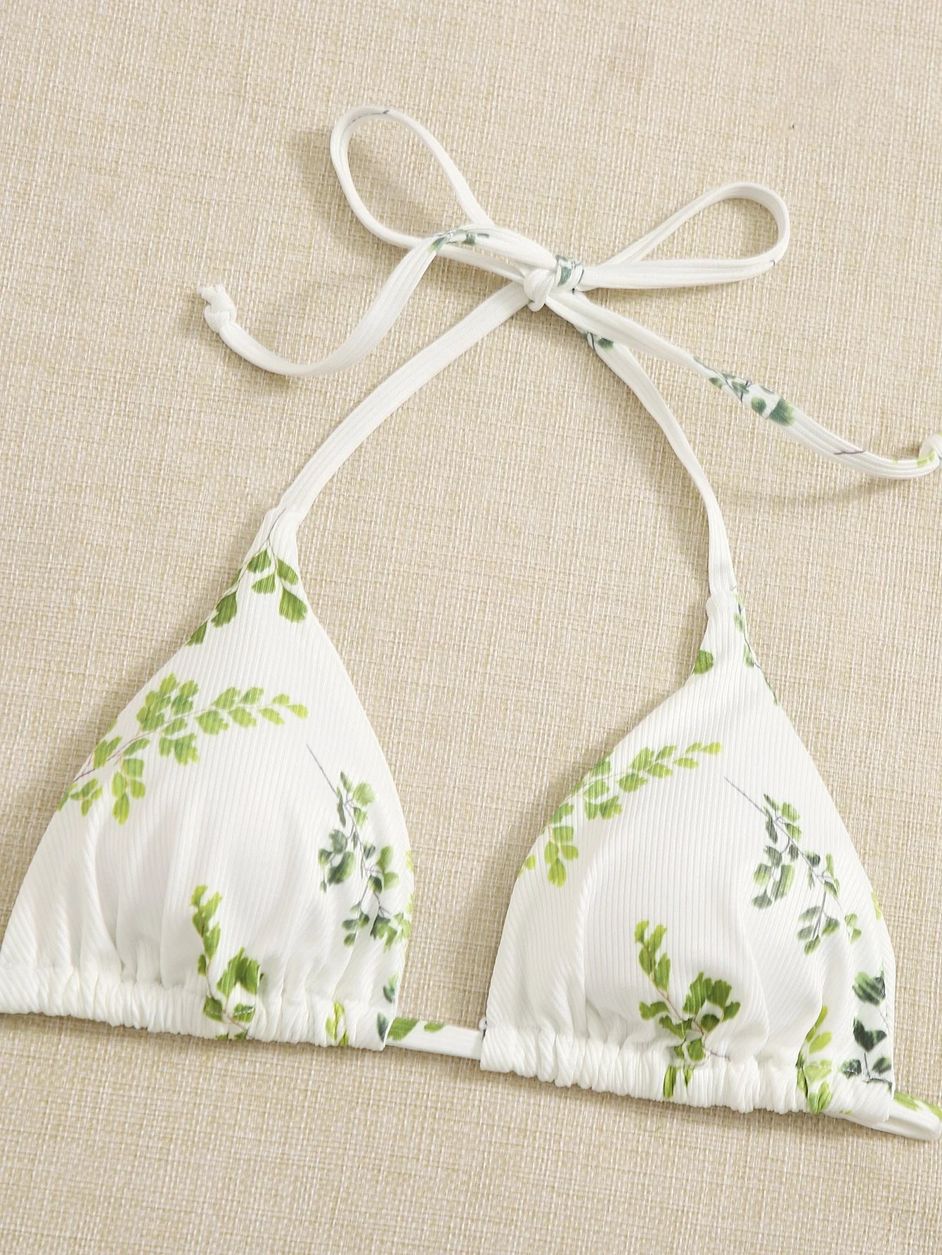 Neck Women's Two-Piece Bikini, Suspender Bra, V Bottom, Women's Swimwear and Apparel