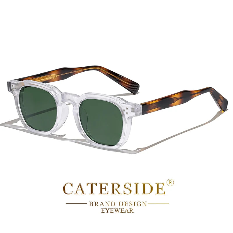 CATERSIDE New Retro Punk Men Sunglasses Square Personalized Design Glasses Women's Fashion Party Business Glasses Festival Gift