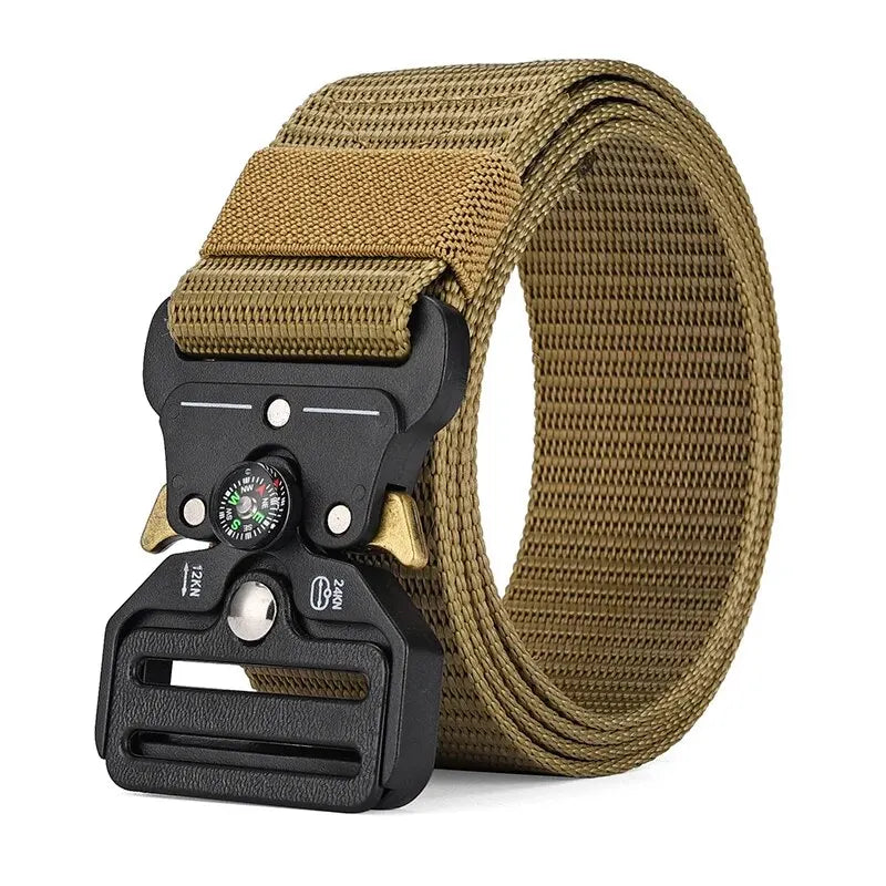 Men's Belt Outdoor Multi Function Compass Belt High Quality Canvas For Nylon Male Luxury Belts Women's Sports Jeans Neutral Belt