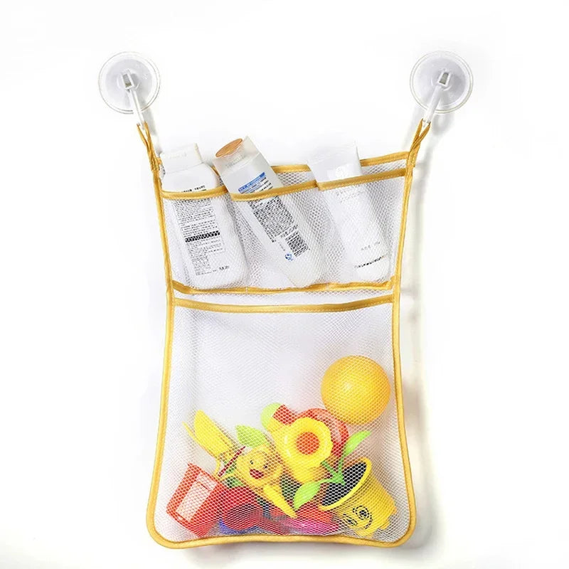 Baby Bath Toys Organizer Quick Dry Toddlers Mesh Net Bag for Bathroom Toy Storage Cartoon Shape Sand Beach Toys Storage Holder