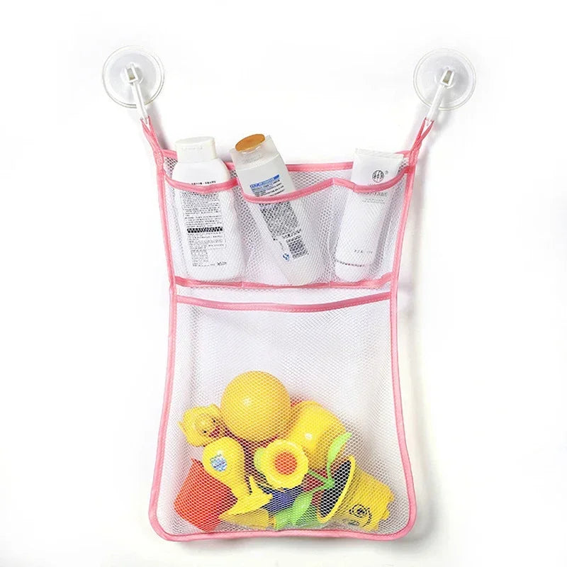 Baby Bath Toys Organizer Quick Dry Toddlers Mesh Net Bag for Bathroom Toy Storage Cartoon Shape Sand Beach Toys Storage Holder