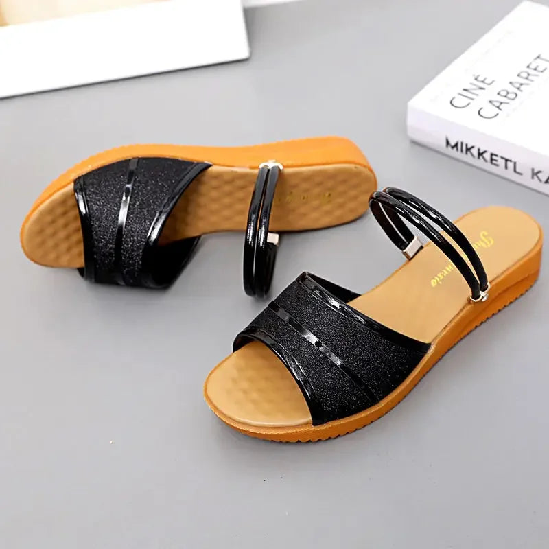 Sabot With Low Heels Woman Shoes Summer 2025 Offers Trending Sandals for Women The Best Korea Luxury Footwear on Offer Original