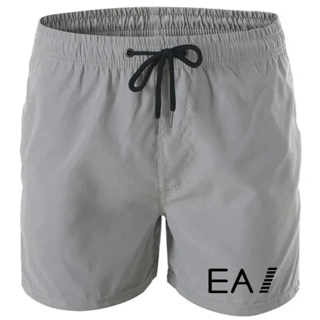 2024 summer beach shorts men's quick-drying casual shorts men's shorts drawstring pocket surf beach summer new style
