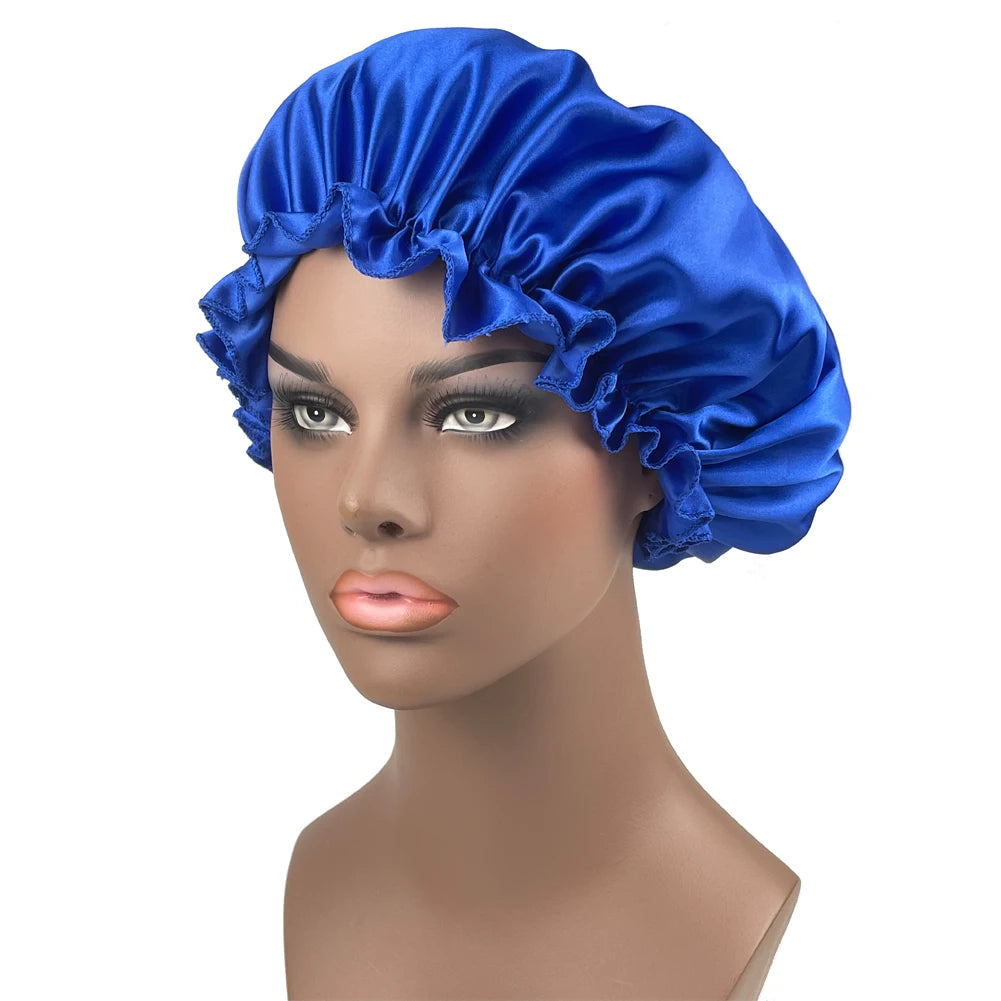 High Quality Satin Bonnet Soft Beanie Hat Bonnet For Women Shower Cap Sleeping Night Cap Chemo Cap Wonen Hat