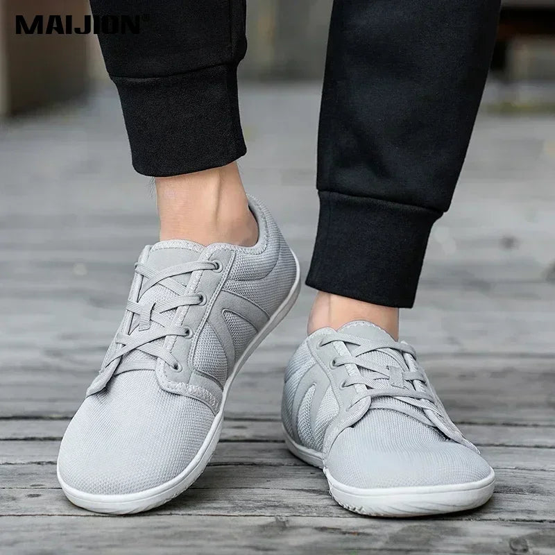 Men's Minimalist Barefoot Sneakers Wide Fit Zero Drop Sole Optimal Relaxation Men's Cross Trainer Barefoot Shoes Wide Toe Box