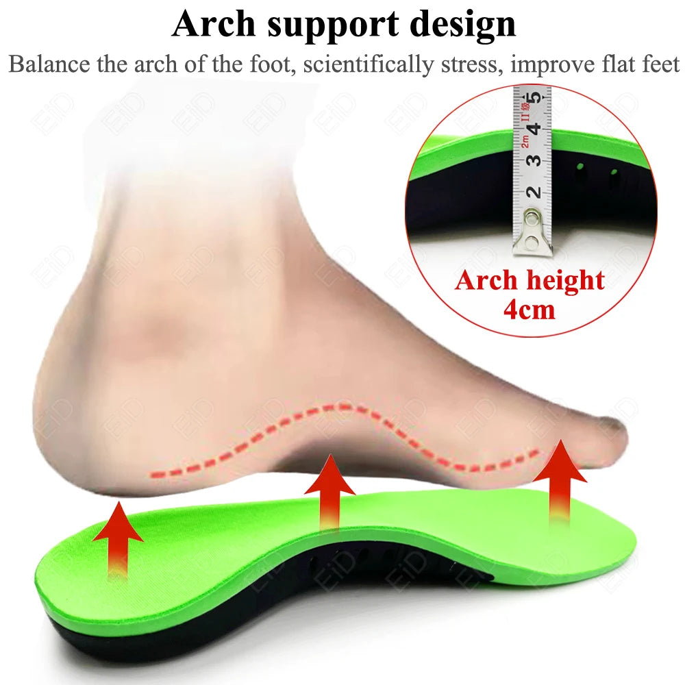 EiD Best Orthotic Insole Arch Support X/O Leg Flat Foot Health Shoe Sole Pad insoles for Shoes insert padded Orthopedic insoles