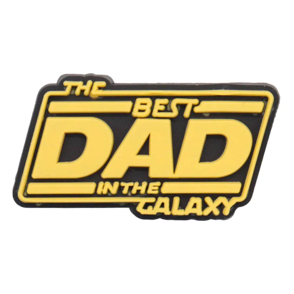 1-34PCS Cartoon Papa Happy Father's Day Best Dad Heart PVC Shoes Charms Accessories Buckle Clog Decorations DIY Bracelet