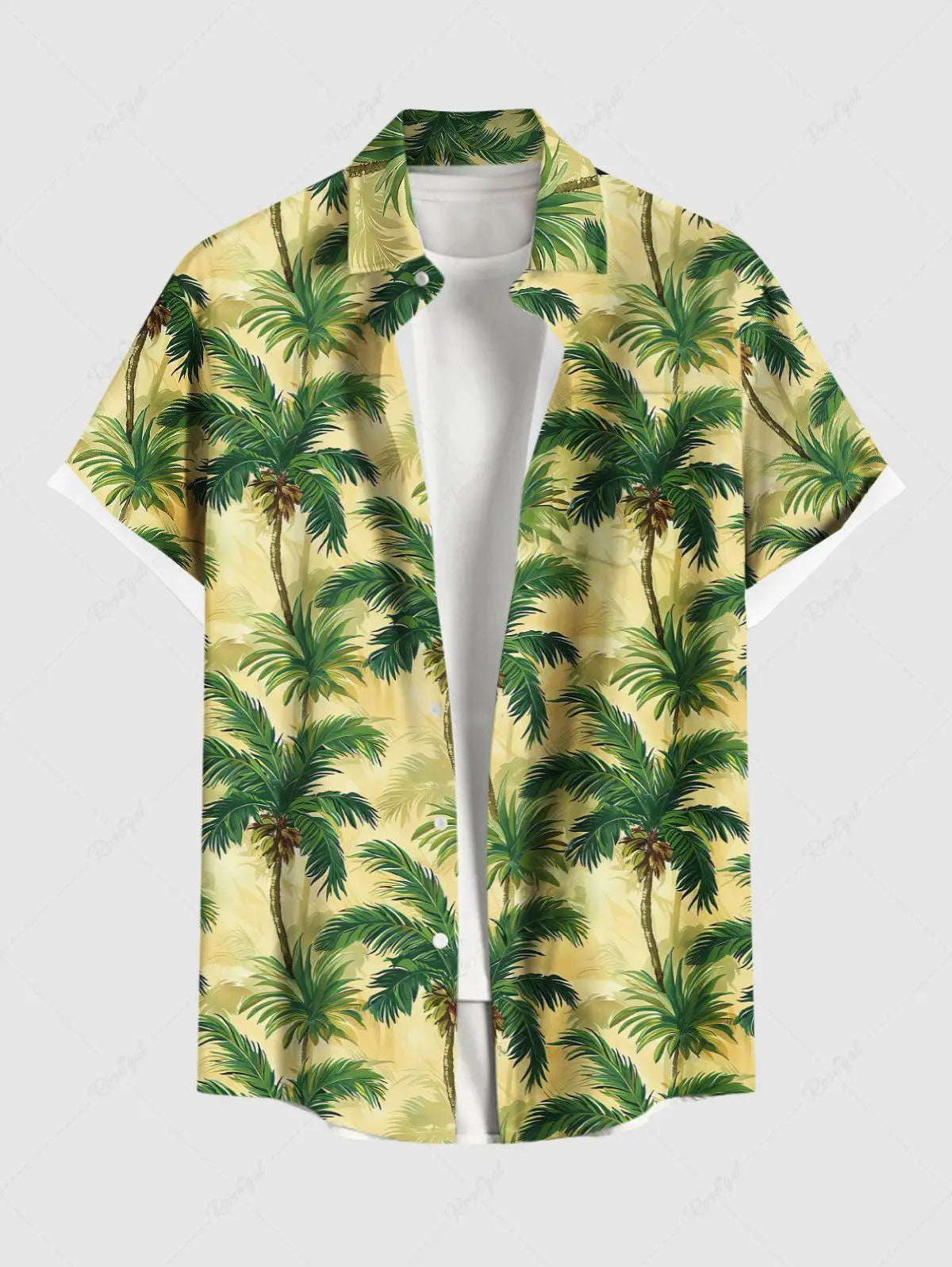Summer Plus Size Men's Shirts 3D Print Hawaiian Shirts Button Up Beach Vacation Shirts Short Sleeve Shirt Casual Shirts For Men