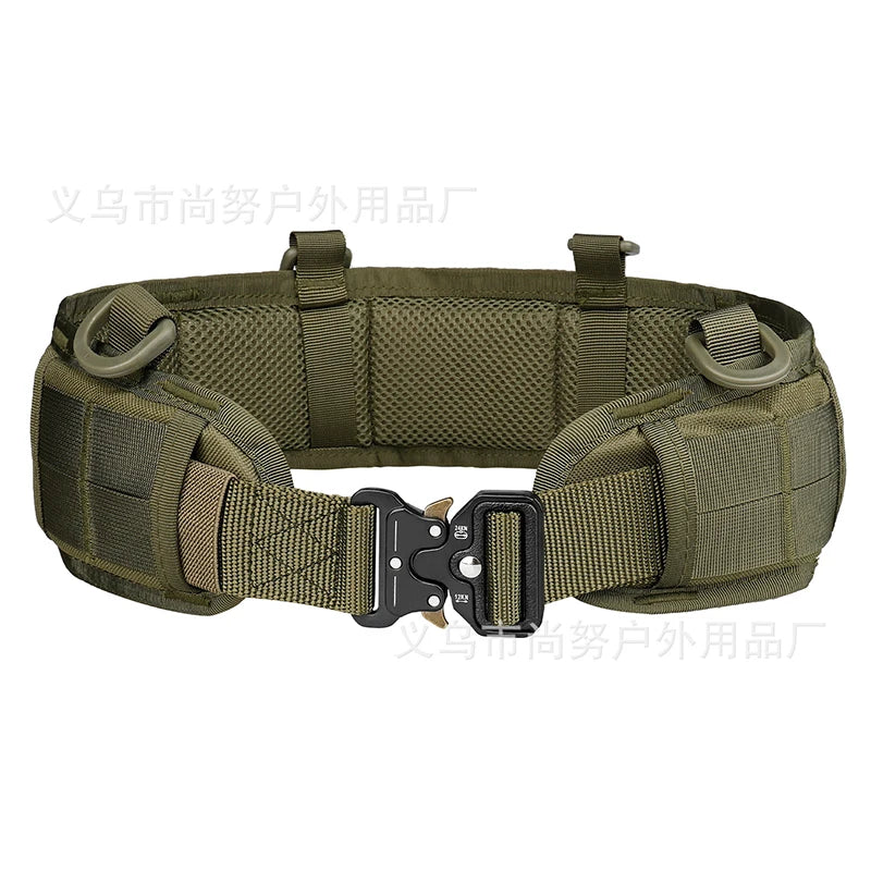 Men's Belt Outdoor Hunting Tactical Belt Multi-Function Buckle Nylon Belt High Quality Outdoors Sport Canvas Belt Neutral Girdle