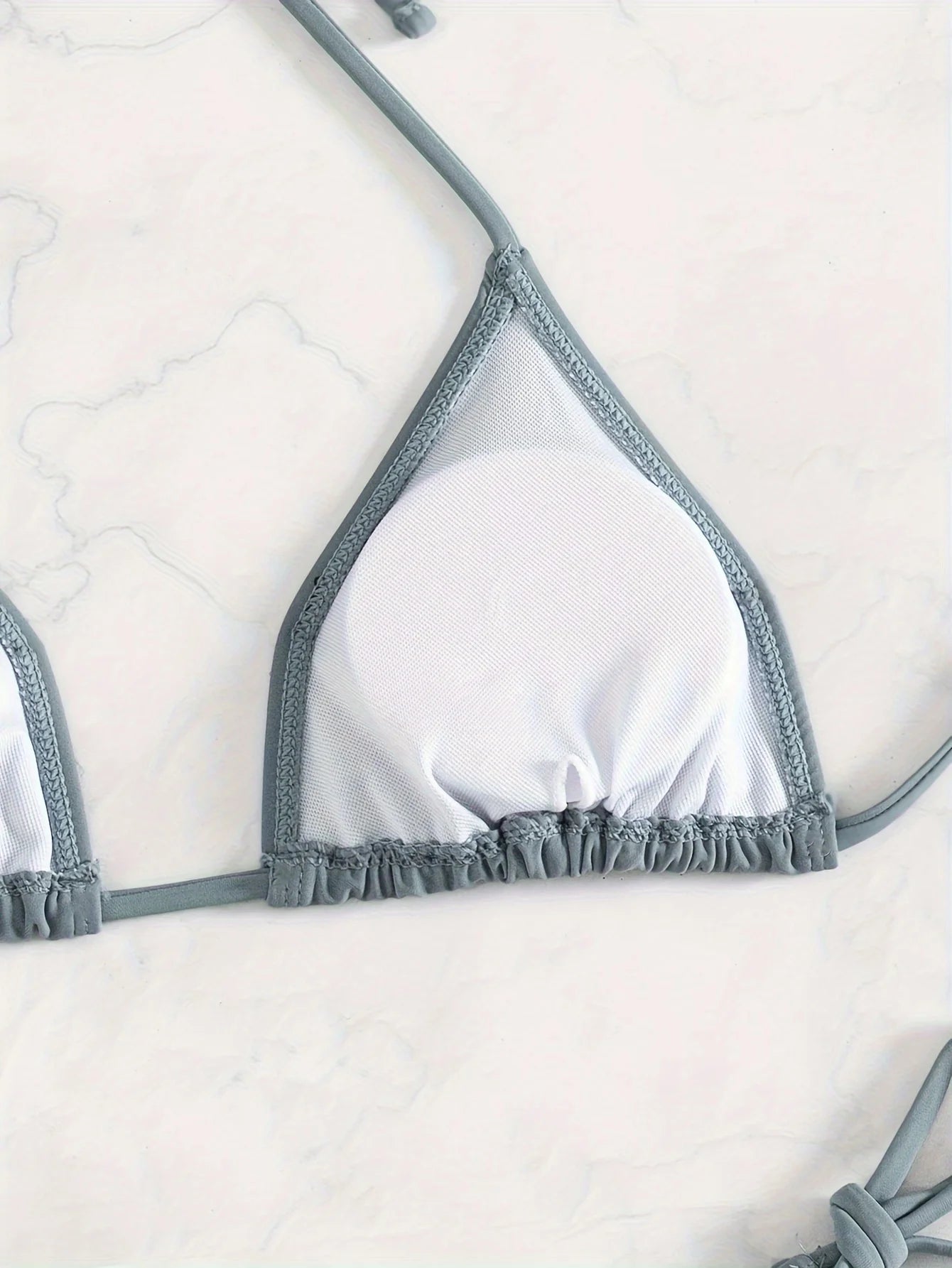 ZTVitality Sexy Solid Swimwear Thong Bikini Set 2025 New Bandage Halter Women's Swimsuit Summer 2 Piece Bathing Suit Biquini