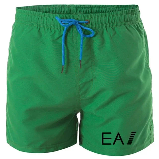 2024 summer beach shorts men's quick-drying casual shorts men's shorts drawstring pocket surf beach summer new style