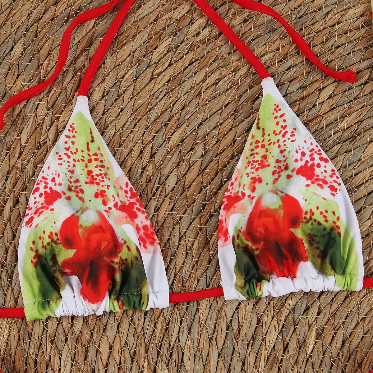 Sexy Print 3 pieces Micro Bikinis Women Swimsuit 2024 Swimwear Bathing Suit Beachwear With Long Skirt Bikini Set Biquini female