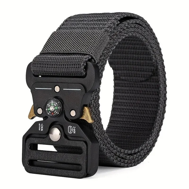 Men's Belt Outdoor Multi Function Compass Belt High Quality Canvas For Nylon Male Luxury Belts Women's Sports Jeans Neutral Belt