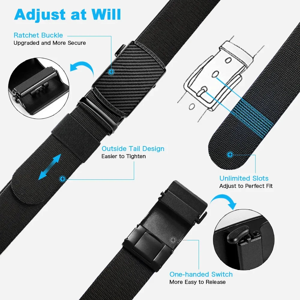 Men's Belt Casual Woven Elastic Belt Outdoor Sports Women's Belt Climbing Work Belt Jeans Suit Pants Men's And Women's Universal