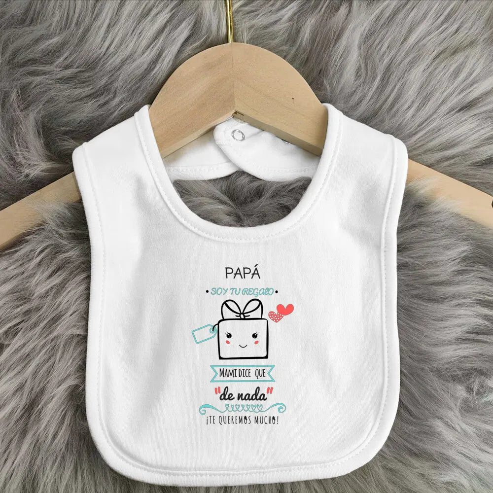 Father's Day Baby Bibs Happy Father's Day Print Infant Bib Newbron Shower Gift Boys Girls Burp Cloths Toddler Bibs Baby Stuff