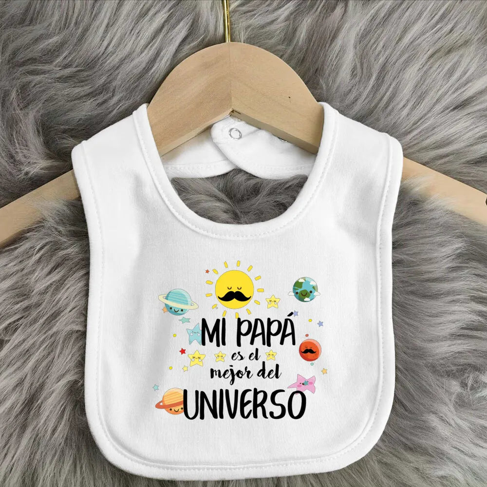 Father's Day Baby Bibs Happy Father's Day Print Infant Bib Newbron Shower Gift Boys Girls Burp Cloths Toddler Bibs Baby Stuff