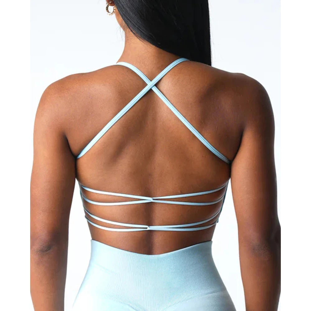 Invincible Seamless Bra Spandex Woman Fitness Elastic Breathable Breast Enhancement Leisure Sports Underwear Yoga bra